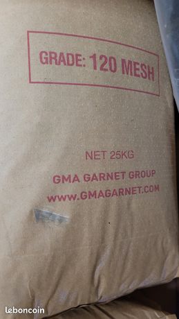 Sac 25 Kg Sable Abrasif Garnet Mesh 120 Pour Sableuse Sablage Aerogommage