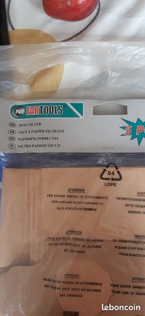 Sachet de 5 sacs filtrants aspirateur neufs