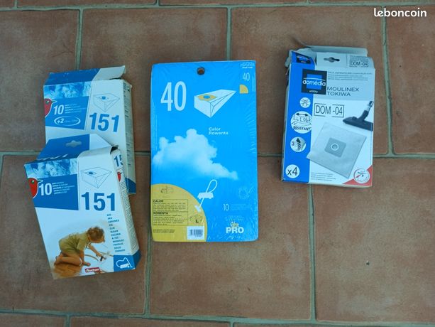 Sacs Aspirateur Rowenta Moulinex Calor Tornado AEG et autres