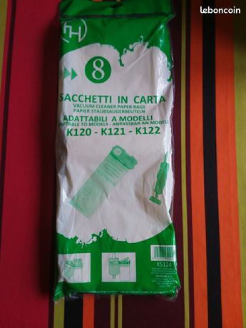 Sacs aspirateur worwerk kobold 120 121 122