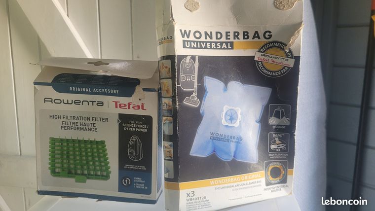 Sacs+filtre HEPA aspirateur Rowenta Silence force