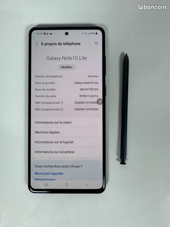 Samsung Galaxy Note10 Lite 128 GO