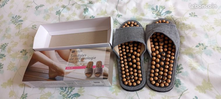 Sandales de réflexologie avec aimant NEUVES