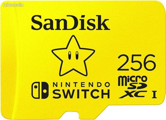 SanDisk Carte microSDXC UHS-I 256Go pour Nintendo Switch