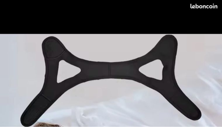 Sangle anti -ronflement bouche ouverte