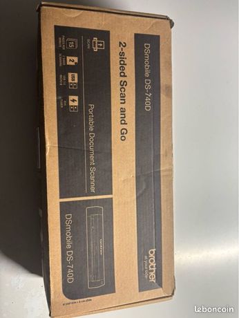 Scanner mobile de document recto verso brother DS 740D