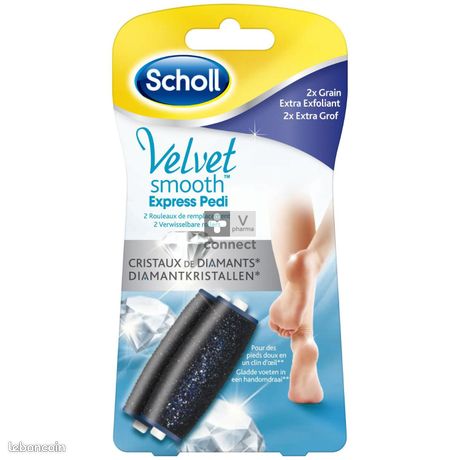 Scholl 2 Rouleaux de Remplacement pour Express Pedi Cristaux de Diamant
