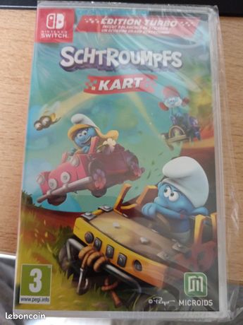 Schtroumpfs kart switch neuf blister