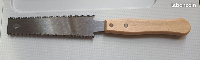 Scie à main Style japonaise double face dents fines lame flexible en acier SK5 outil de jardinage et travail du bois