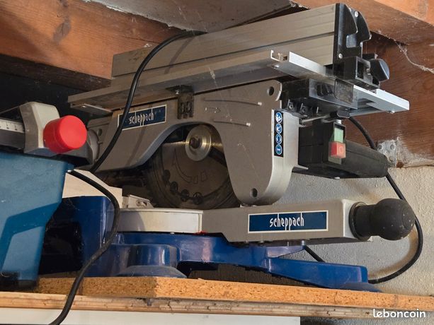 Scie à onglet pendulaire SCHEPPACH + Support