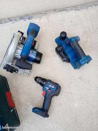 Scie circulaire rabot et perceuse visseuse Bosch