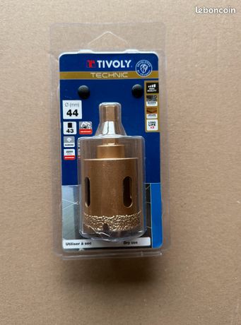 Scie cloche diamant à sec