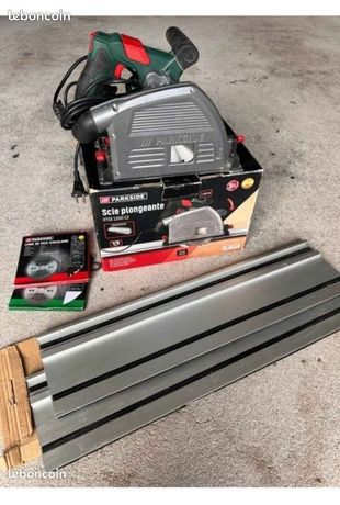 Scie plongeante parkside avec rail 1m40