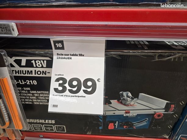Scie sur table sans fil Erbauer