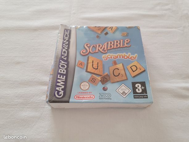 Scrabble scramble nintendo gameboy advance blister neuf