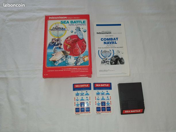 SEA BATTLE COMBAT NAVAL mattel intellivision en boite