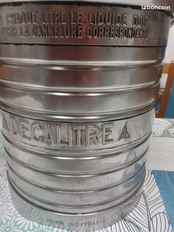 Seau 10l acier inoxydable