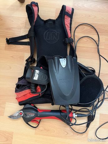 Sécateur électrique Infaco F3010 vignes /2 lames neuves / avec sécurité anti coupure