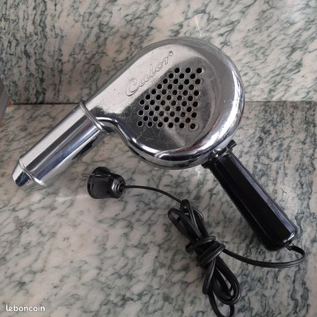 Sèche-cheveux vintage Calor Cat 905 design chromé années 50 testé