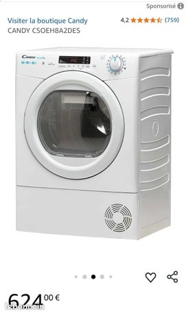Sèche Linge Candy Sèche-linge pompe à chaleur avec condenseur 8kg large