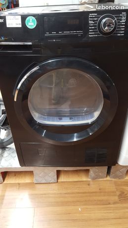 SECHE LINGE HAIER HD80B636B VALEUR A NEUF409.99 EUROS Garantie 2ans en tres bon etat