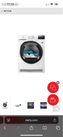 Sèche-linge pompe à chaleur Electrolux neuf