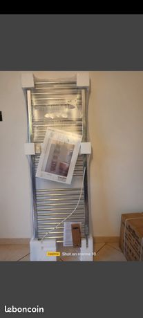 Sèche serviette chromé électrique à fluide 500 wattsLivraison gratuite