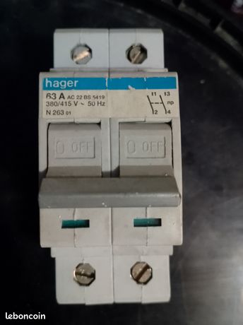 Sectionneur 63 A Hager