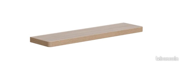 SENSEA Tablette bois L.60 cm natural 60 cm NEUF