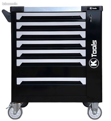 Servante 7/7 tiroirs pleins d’outils en Chrome vanadium Neuf Livraison possible