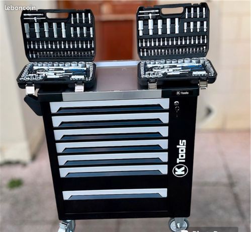 Servante 7 tirroirs pleins et 2 coffret 108 pcs