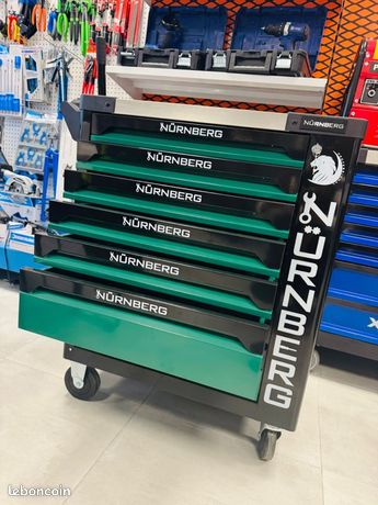 Servante datelier DW TOOLS 6 tiroirs + placard latéral