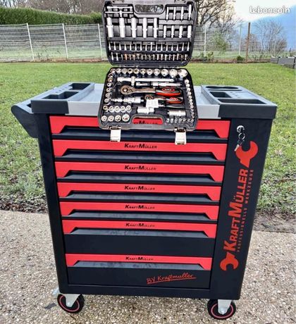 Servante XXL + 1 coffret outils offert