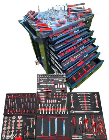 Servante XXL Ultra Toolz Chrome vanadium 7 tirroirs pleins