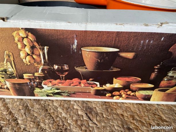 Service à fondue le creuset vintage