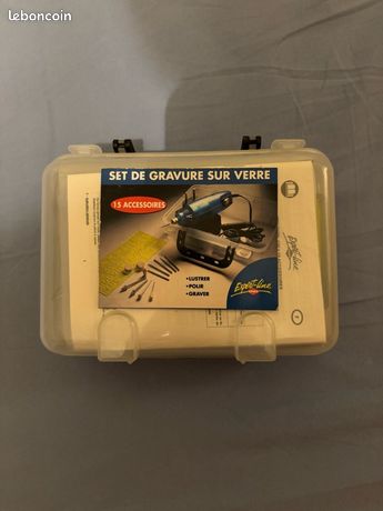 Set gravure sur verre Expert-Line mini outil 12 V + 15 accessoires
