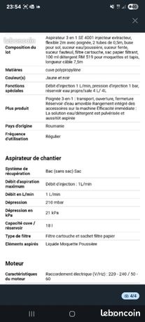 Shampouinneuse karcher urgent