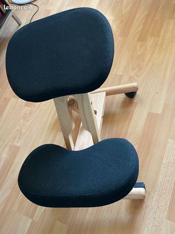 Siège Assis Genoux Noir en mousse à mémoire