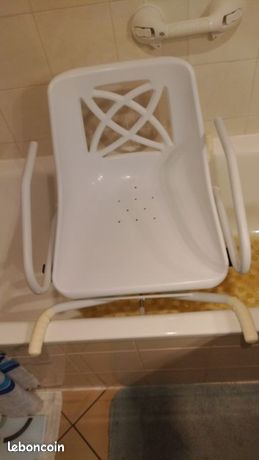 Siège de bain pivotant à 360 Degré avec accoudoirs relevables neuf