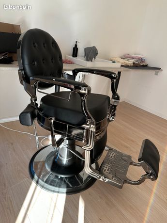 Siège fauteuil de barber noir