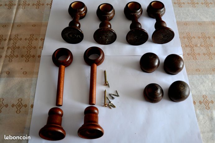 Six supports il pour tringle bois de 36 mm