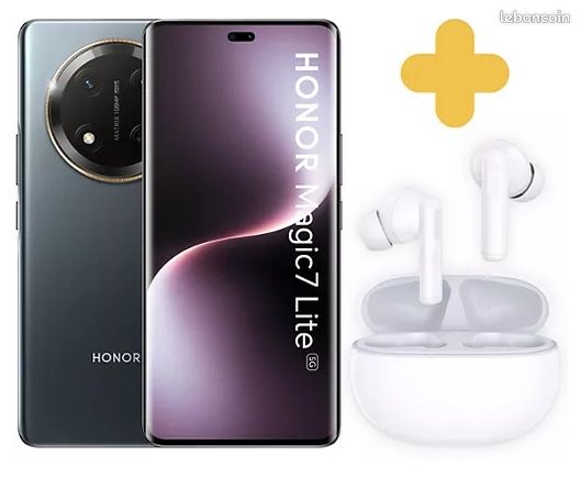 Smartphone Honor Magic 7 Lite 5G 256 Go + Honor Choice Earbuds X7i