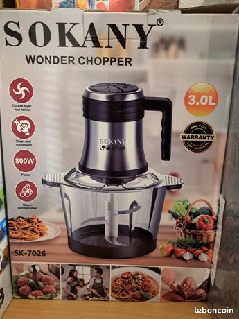 SOKANY Hachoir Électrique Robot Mixeur