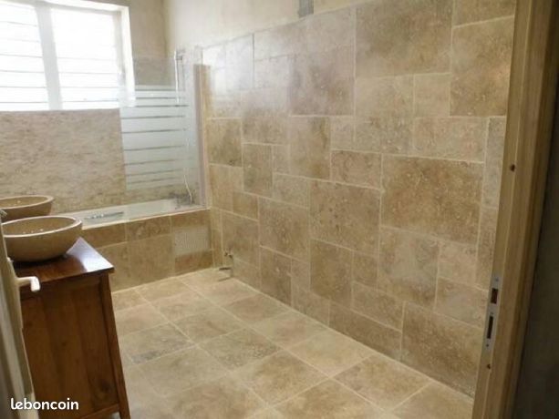 Sol carrelage travertin promo