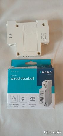 Sonnette électrique modulaire sur rail DIN Orno 230V / 80dB