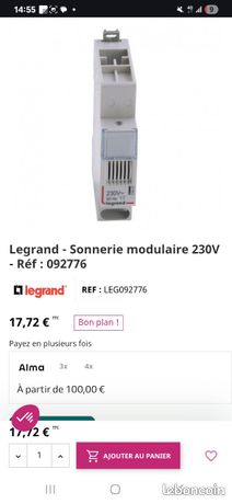 Sonnette modulaire legrand 092776