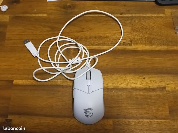 Souris gaming MSI blanche