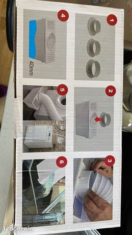 SPARES2GO Kit universel de condensateur de tuyau de ventilation pour sèche-linge avec 3 adaptateurs 12 m