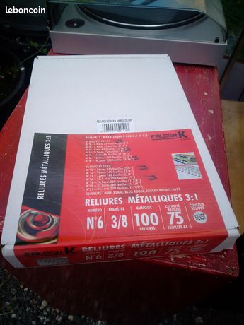 Spirales reliure métal diam 6