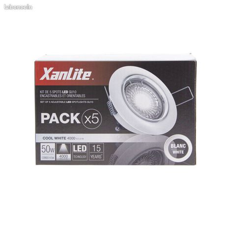 Spots LED encastrés 5W 4000K